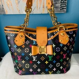 LOUIS VUITTON multicolor Annie MM shoulder totebag